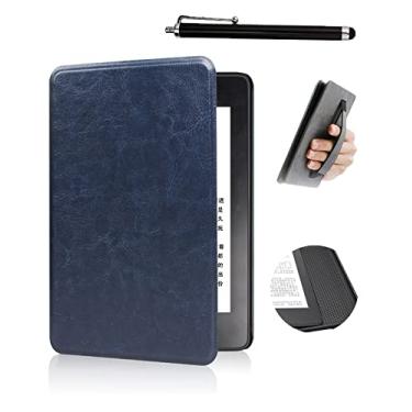 Imagem de Capa para Kindle Paperwhite Geração (2012-2015) Modelo C2V2L3/RS23CV) - Função de despertar inteligente, com caneta incluída, alça de mão-Dark Blue