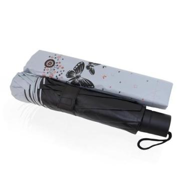 Imagem de Guarda chuva Reforçado com Proteção UV Tecido Resistente Cabe na Bolsa