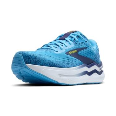 Imagem de Brooks Tênis masculino de corrida e caminhada Ghost Max 2, Bonnie azul/fita azul/amarelo, 39