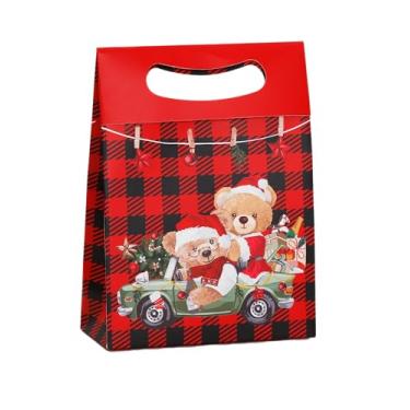 Imagem de Caixa Plus de Papel Xadrez Urso Natal