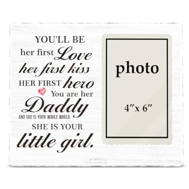 Imagem de Zauly Porta-retratos de acrílico First Time Dad Gifts from Daughter Wife, New Dad Gifts First Time, Daddy to be and Me, 10 x 15 cm