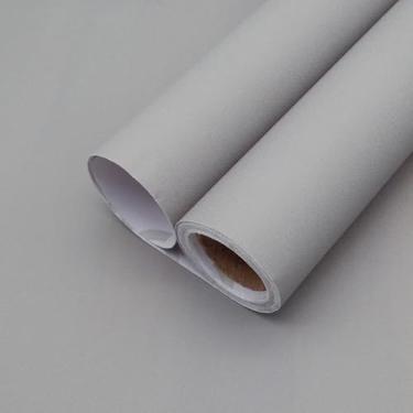 Imagem de Yancorp Papel De Parede De Contato Cinza Claro Fosco De 16" X394", Papel De Parede Autoadesivo, Vinil, À Prova D'Água, Para Bancadas, Armários, Gavetas, Quarto, Cozinha