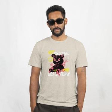 Imagem de Camisa Camiseta Masculina Manga Curta Outside Estampa Premiun Malha Algodão do P ao G1-Masculino