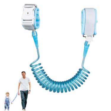 Imagem de Pulseira Anti Perdida (2m), Pulseira de Criança Respirável para Segurança Infantil, Pulseira para Crianças com Fechadura de Chave (azul)