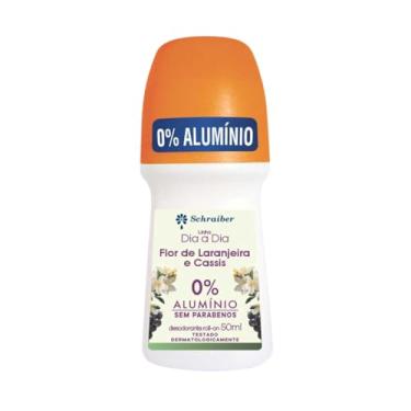Imagem de Desodorante Roll On Schraiber Flor de Laranjeira e Cassis 60ml Sem Alumínio e Sem Parabenos Vegano