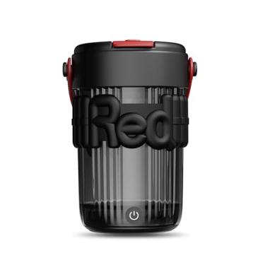 Imagem de FOVNOT Caneca de café autoagitação 400 ml, copo de mistura magnética automático recarregável com barra de agitação de aço inoxidável para café/leite/chocolate quente caneca de agitação automática