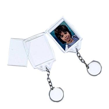 Imagem de Chaveiro Acrilico 3X4 Identificador Porta Foto 80 Unid. Novo