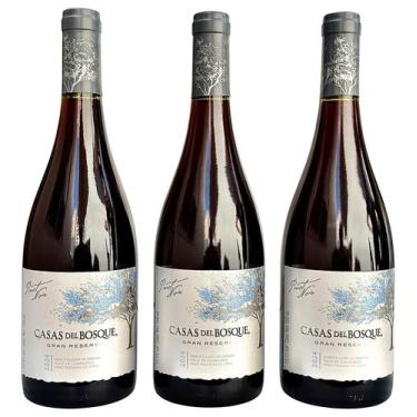 Imagem de Vinho Casas Del Bosque Gran Reserva Pinot Noir  Kit Com 3 Garrafas  Of