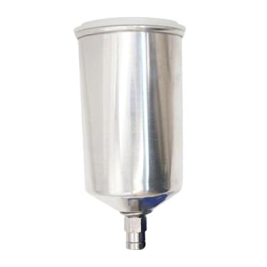 Imagem de Baoblaze Copo de tinta spray de alimentação de alumínio com rosca de 3/8" para ferramenta de pintura de carro, pote superior, pote de tinta spray para