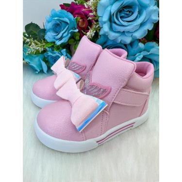 Imagem de Tênis Bota Encanto de Criança Sereia Ariel Rosa - Conforto e Estilo - 