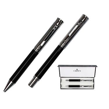 Imagem de Caneta Jazz Esferográfica e Tinteiro Preta YW40057P Crown