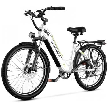 Imagem de Bicicleta Elétrica Cybervelo 1000 Peak para Adultos, Autonomia de até 80 Milhas com Bateria Removível, E-Bike Elétrica de 26 Polegadas com 7