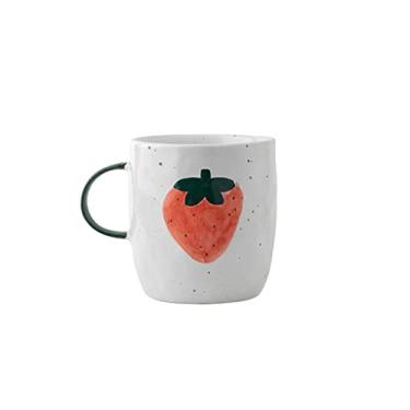 Imagem de Caneca feita à mão caneca copo de cerâmica iogurte aveia copo de leite café da manhã copo infantil aquecimento doméstico com alça caneca de café (cor: D)