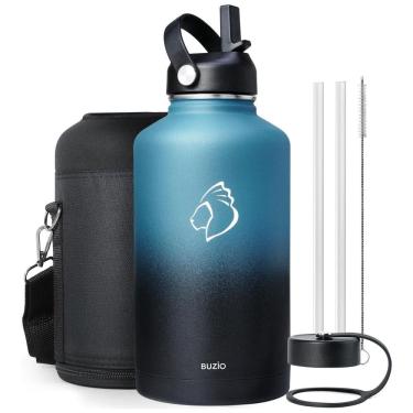 Imagem de Garrafa Térmica 1900L Portátil com Isolamento a Vácuo, Aço Inoxidável, BUZIO, Azul