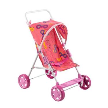 Imagem de Carrinho de boneca Soft bebê reborn - Kids Baby - NoBrand, Rosa dog