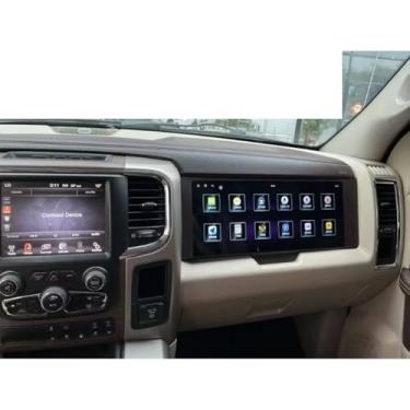 Imagem de Tela de passageiro de 14,6 cm para Dodge Ram 1500 2500 3500 2013-2018 Android Upgrade Co Pilot Entertainment, unidade principal de carro, estéreo, GPS, reprodutor multimídia, navegação (preto, 6 + 128
