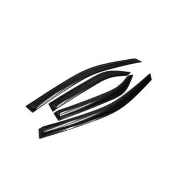 Imagem de GRJQRKHZ Defletor de janela lateral de carro para H&onda City 2009-2014 Weathershied viseira vento sol chuva protetores de janela lateral defletores de vento