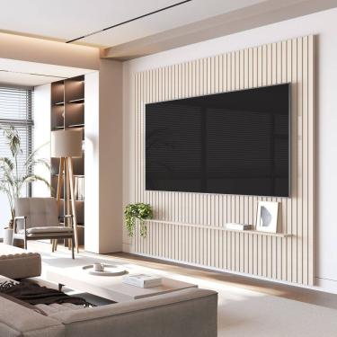 Imagem de Painel para Tv 75 Polegadas Ripado Arbo 2.30 Off White