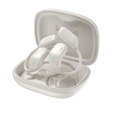 Imagem de Jiawu Fones de Ouvido Com Tradução AI, Fones de Ouvido Em Tempo Real para Mais de 130 Idiomas, Bateria de Longa Duração, Chamadas Nítidas Sem Fio Com Tela Sensível Ao Toque para (Branco leitoso)