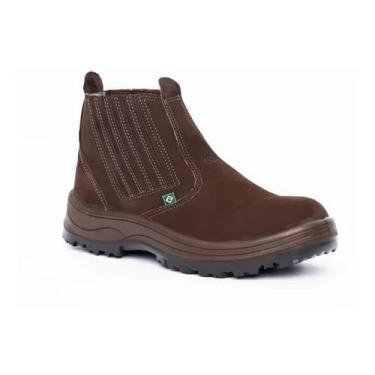 Imagem de Botina Flexfort Nobuck Castor/Café Solado Bidensidade - 071 (Café, Adulto, BR, Adulto, Numérico, 45)