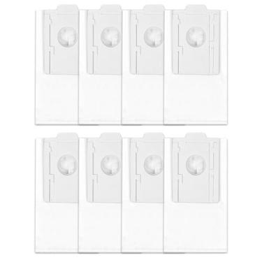 Imagem de Pacote com 8 sacos de pó de substituição para Samsung Jet Bot AI+/Bespoke Jet Bot Combo com filtragem de 5 camadas, sacos de aspirador de pó autovedantes