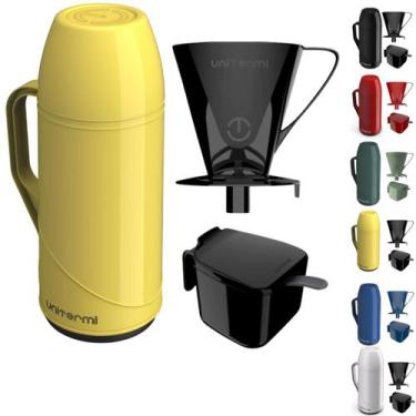 Imagem de Kit Garrafa Térmica Roma 1 Litro Com Suporte para Filtro de Café 102 e