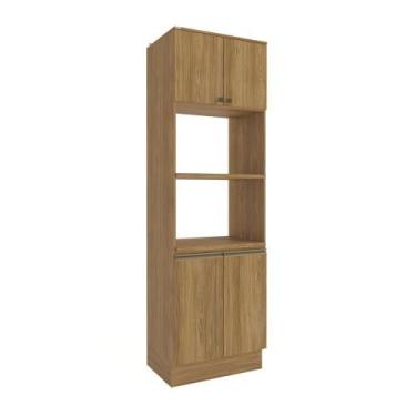 Imagem de Kit 2 Fornos Celeste Kappesberg 100% Mdf 4 Portas Nogueira