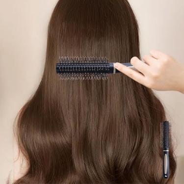 Imagem de Escova de cabelo redonda antiestática para secagem e ondulação, escova de estilo profissional para controle de volume e frizz