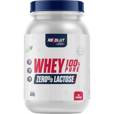 Imagem de Absolut Nutrition, Whey 100% Pure, zero lactose, 23 gramas de proteína, adoçado com stevia, Sem sabor, Pote, 900 gramas