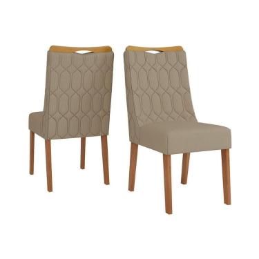 Imagem de Cadeira Sala De Jantar Bia Freijo-linho Bege - Dj Móveis