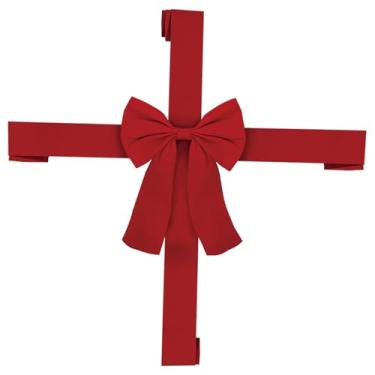 Imagem de KiBcsLic Laço de Natal Vermelho Grande para Guirlanda de Natal, Ideal para Decoração de Festas e Armários.