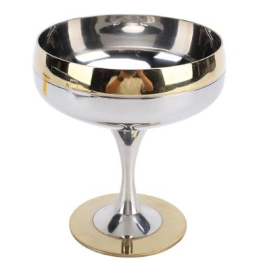 Imagem de Depisuta Tigela de Sobremesa de Aço Inoxidável, Copo de Sorvete Com Pés de 200 Ml, Taça de Sorvete Servindo Tigelas de Sobremesa, Copos de Sundae para Frutas, Pudim, Lanche, Coquetel,