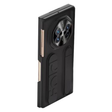 Imagem de HAOMRIYL Capa para Huawei Mate Xts, alça de pulso invisível com suporte traseiro dobradiça capa de proteção à prova de choque, preta, Mate XTs