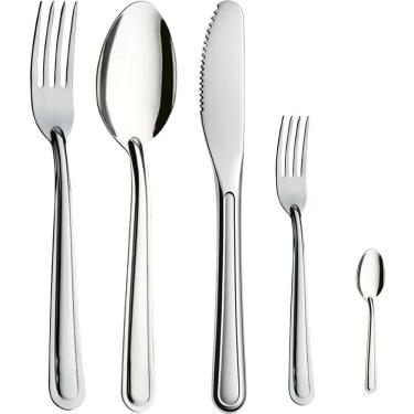 Imagem de Jogo De Talheres Faqueiro Com 30 Peças Completo De Aço Inox Designer Lindo E Elegante