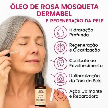Imagem de Óleo de Rosa Mosqueta 30ml Clareia Manchas na Pele Hidratação Regenera
