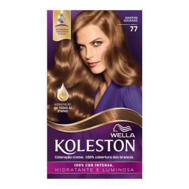 Imagem de Tinta de Cabelo Koleston 77 Marrom Dourado 55g, Marrom Dourado