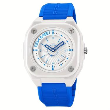Imagem de Relógio Masculino Fashion SKMEI, Impermeável 50m, Pulseira de Silicone