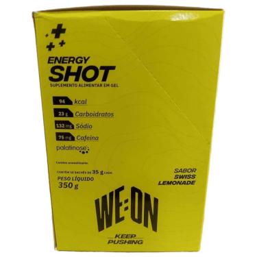Imagem de Energy+ Shot Gel - 10 Sachês 35g Swiss Lemonade - WE:ON-Masculino
