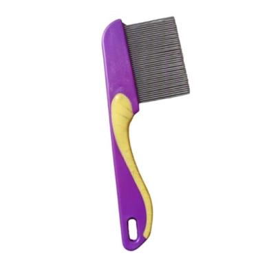 Imagem de Pente Fino Anti Pulgas Tira Pulgas Carrapatos Remove Remelas Pelos Mortos Cachorro Gato Pet(1,Roxo (Longo))