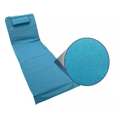 Imagem de Espreguiçadeira de Praia, Piscina, Reclinável Azul de Ferro