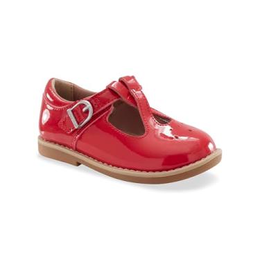 Imagem de Stride Rite Sapatilha infantil unissex Mary Jane, Patente vermelha, 12.5 Wide Little Kid