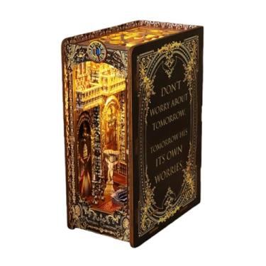 Imagem de Conjunto Suportes para Livros DIY - Miniaturas Casas, Suportes Madeira 3D com Móveis e Luzes LED, Adequado para Crianças a Partir de 14 Anos (Igreja da Aliança)