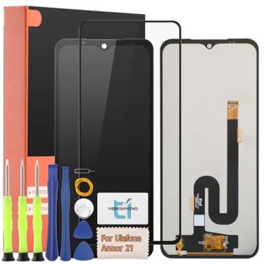 Imagem de Substituição de tela Ulefone Armor 21 para tela LCD Armor 21 Touch Screen Digitalizador com ferramentas de reparo (com preto)