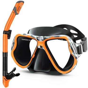 Imagem de Conjunto de snorkel Greatever Dry Panoramic View Anti-Fog para adultos