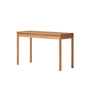 Imagem de ZDJZMGZ Mesa de computador mesa de escritório em casa mesa de madeira maciça nórdica moderna mesa de estudo de carvalho pequeno apartamento casa computador mesa de sala de estar mesa de chá (1050