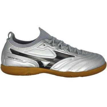 Imagem de Chuteira Infantil Menino Esportiva Futebol Salão Futsal Indoor Jogo Treino Mizuno Regent In Jr-Masculino