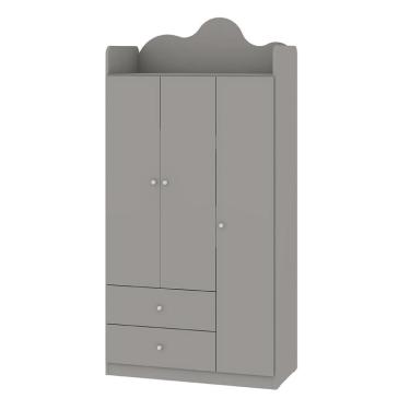 Imagem de Guarda-Roupa Infantil Nuvem 100% MDF 3 Portas 2 Gavetas Fendi