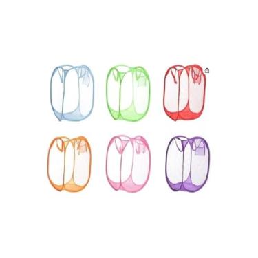 Imagem de Cesto Organizador Dobrável Multiuso, Poliéster, 40x70cm, Sortido, Resistente, Estrutura Reforçada