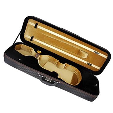 Imagem de Estojo Para Violino 4/4 Szie Acessórios Para Instrumentos De Cordas Caixa De Armazenamento Para Higrômetro Embutido Bolsa De Mão Para Violino Tamanho Completo Estojo de Violino