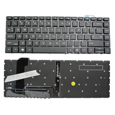 Imagem de Siakoocty Layout americano de substituição para laptop com teclado retroiluminado para HP EliteBook x360 1040 G7 1040 G8 LK132YK1A00